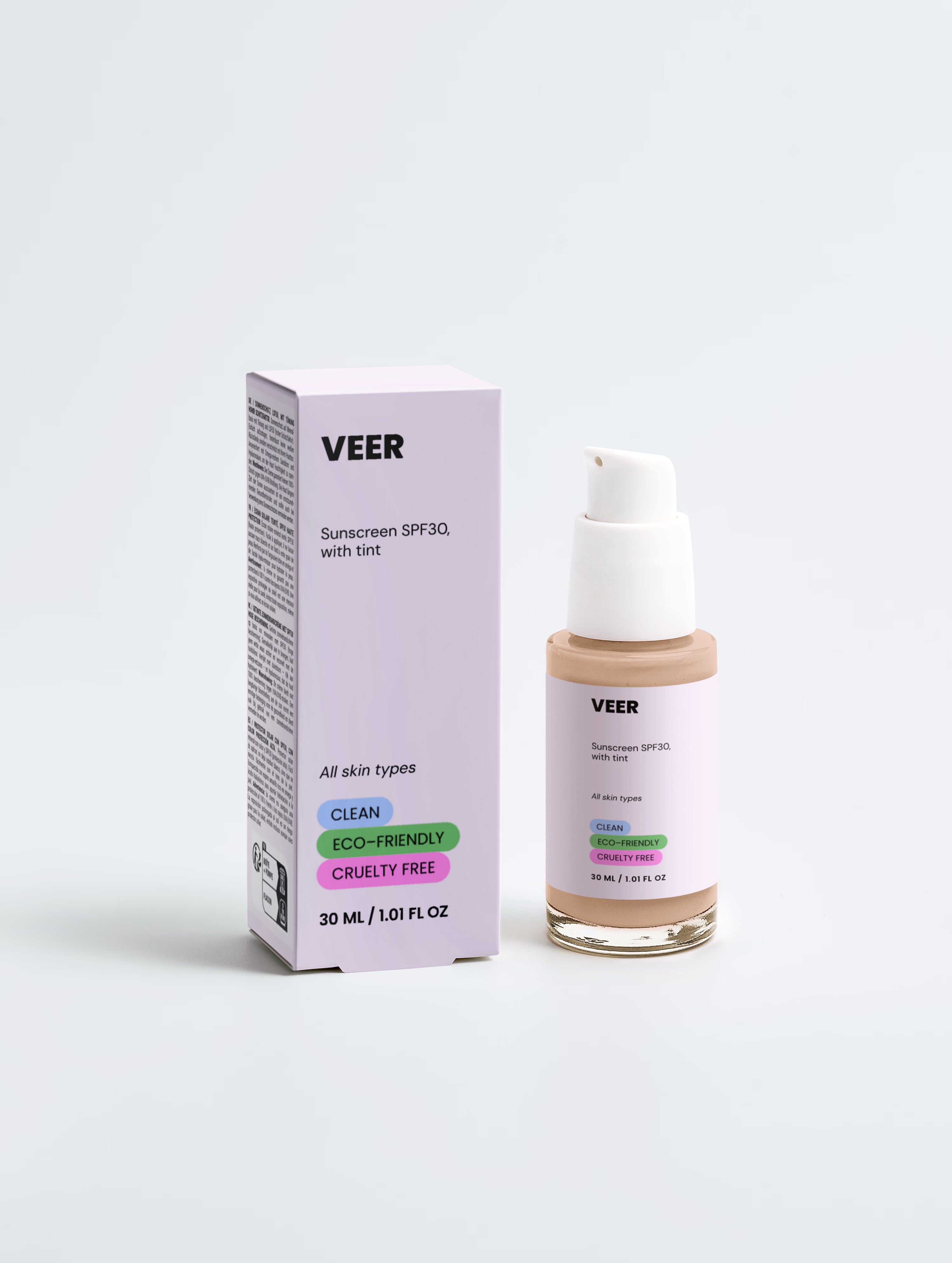 Sunscreen SPF30, with tint